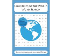 Countries of The World Word Puzzle: Word Searches with Easy to Read Print about Countries of The World and More | 6x9 inches, 78 pages | 30+ Puzzles ... Gift for Vacations, Holidays, and Free Times