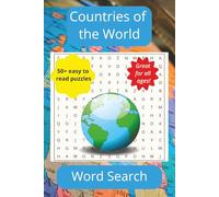 Countries of the World Word Search: Word Searches with Easy to Read Print about Countries of the World nd More | 6x9 inches, 110 pages| 50+ Puzzles... ... Holidays, Vacations, and Leisure time