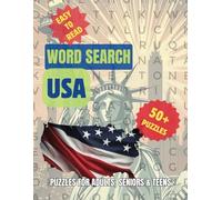 Countries: USA - Word Search Puzzle Book For Adults, Senior & Older Teens: 8,5 x 11 Inches. 110 pages, 50+ Puzzles