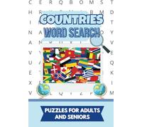 Countries Word Search Puzzle Book: Fun Easy to Read Brain Exercise About Countries, Flags, Geography and More, Educational for Adults, Seniors and Teens | 55 Puzzles | Gifts for Holidays and Free Time