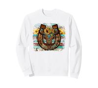 Country Boho Western Bull Decor for Women Cute Horseshoe Felpa