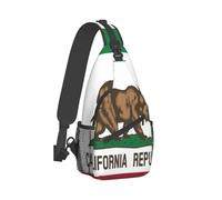 Country Cottage Wild Cabin Bear Banner Borsa a tracolla sul petto, borsa a tracolla unisex, zaino da viaggio, sportivo, da escursionismo e per il tempo libero