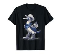 Country Cowboy Blu Piedi Booby Cowgirl Western Texax Maglietta