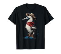 Country Cowboy Blu Piedi Booby Cowgirl Western Texax Maglietta