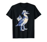 Country Cowboy Blu Piedi Booby Cowgirl Western Texax Maglietta
