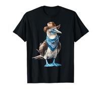 Country Cowboy Blu Piedi Booby Cowgirl Western Texax Maglietta