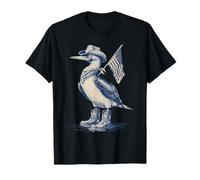 Country Cowboy Blu Piedi Booby Rodeo Cowgirl Western Maglietta