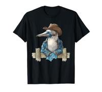 Country Cowboy Blu Piedi Booby Rodeo Cowgirl Western Maglietta