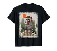 Country Cowboy Raccoon Rodeo Cowgirl Divertente Western Texas Maglietta