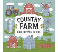 Country Farm Coloring Book: +50 Fun and Simple Designs for relaxation , Farm animals coloring pages.