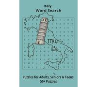 Country Italy Word Searches: Puzzle Book 6x9”, 111 pages, 50+ Puzzles,… Gift for ;Travellers, Study, during Vacation, Holiday or Time to Relax
