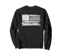 Country Music American Flag Deep South Musical Felpa