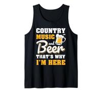 Country Music And Beer That's Why Funny Drinking Team Beer Canotta