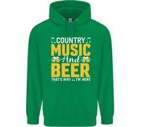 Country Music E Beer That's Why I'm Here Uomo Felpa