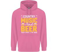 Country Music E Beer That's Why I'm Here Uomo Felpa