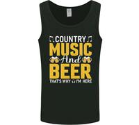 Country Music E Birra, Ecco Perché Sono Qui Uomo Canotta