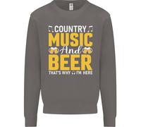 Country Music E Birra Ecco Perché Sono Qui Uomo Felpa