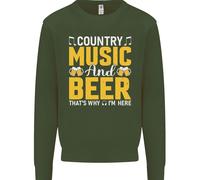 Country Music E Birra Ecco Perché Sono Qui Uomo Felpa