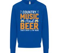 Country Music E Birra, Ecco Perché Sono Qui Uomo Felpa Maglione