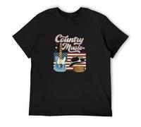 Country Music Nashville Guitar Player O-Neck 100% Cotton Short Sleeve Unisex T-Shirt XL