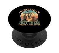 Country Music Solo Tre Accordi & La Verità PopSockets PopGrip Adesivo