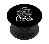 Country Music Solo Tre Accordi & La Verità PopSockets PopGrip Adesivo