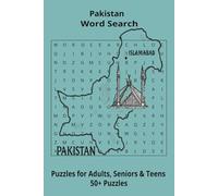 Country Pakistan Word Searches: Puzzle Book 6x9”, 111 pages, 50+ Puzzles,… Gift for ;Travellers, Study, during Vacation, Holiday or Time to Relax