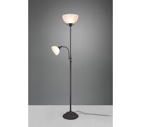 COUNTRY PIANTANA CON LAMPADA LETTURA ANTIC CURVA+VE H.184CM 2 LUCI ATTACCO E14-E27