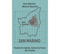 Country San Marino Word Searches: Puzzle Book 6x9”, 111 pages, 50+ Puzzles,… Gift for ;Travellers, Study, during Vacation, Holiday or Time to Relax
