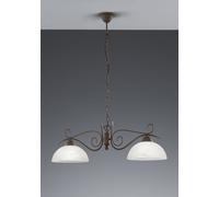 COUNTRY SOSPENSIONE BILACIERE 2 LUCI ATTACCO E27 82CM