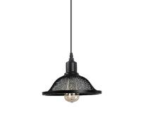 Country Style E27 Screw Single-Headed Hanging Lamp, Creative Pot Cover Hollowed Out Metal Lighting Fixtures, Loft Restaurant Cafe Pendant Light.