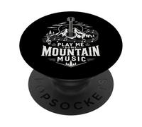 Country Western Music - Chitarra Acustica Gra PopSockets PopGrip Adesivo