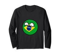 Countryballs Brasile Divertente Maglia a Manica