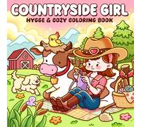 Countryside Girl: A Coloring Book for Adults & Teens Featuring Farm Girl Life and Adorable Animal Moments for Relaxation