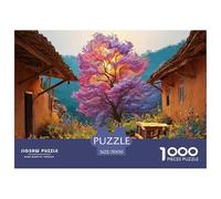 Countryside in The Spring 1000 Pcs Cartone Robusto Puzzle Colorful Explosion Tree Sfida Unica Gioco Creativo Puzzle Decorazioni Per La Casa 70x50cm/1000pcs