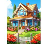 Countryside Wonders: Farmhouses and Gardens to Color for Hours of Calm and Joy 500 pages.: Reconnect with nature through pages of farmhouse gardens and open fields.