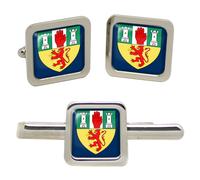County Antrim (Northern Irlanda) Quadrato Gemelli E Fermacravatta Set
