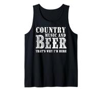 County Music and Beer Funny Drinking Shirt for women Canotta