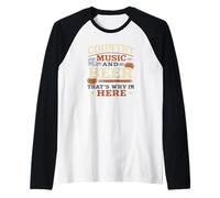 County Music and Beer Funny Drinking Shirt for women Maglia con Maniche Raglan