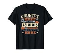 County Music and Beer Funny Drinking Shirt for women Maglietta