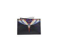 County of Milan Black Polyethylene Clutch Bag