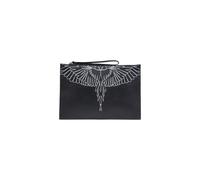 County of Milan Black Polyethylene Clutch Bag