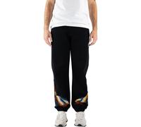 County of Milan pantaloni uomo con stampa iconica nero