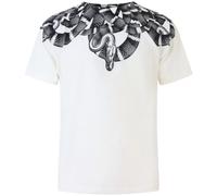 COUNTY OF MILAN - T-shirt bianca con fantasia per uomo