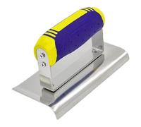 Coupe-bordure à main en béton - Outil de finition pour bordures nettes et précises | Conception ergonomique avec extrémité incurvée ou droite, idéal pour travaux de maçonnerie et aménagement extérieur