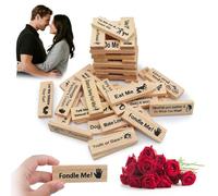 Couple Blocks 48 Pcs Tower Stack Gioco impilabile in blocchi di legno per coppie, Naughty Block Tower Game con verità o dovere domande e sfide, per adulti coppie