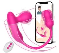 Couple G Spot Anal Vibrator Sex Toys Dildo, 7 modalità APP Remote Control Wearable Panty Vibrator Adult Sex Toys Stimulator con proiettile per donne, coppie, principianti e avanzati