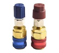 Coupler Adapter, Air Conditioning Adapter, Color Coded Leak Proof Alloy Body Portable Secure Reliable Stable Versatile Twist Tight, Coupler Conversion Kit for Home Refrigerator Appliances, 2.75Inches