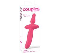 Couples Choice 2In1 Vibrator + Butt Plug Vibratore + Plug anale Rosa 26 cm