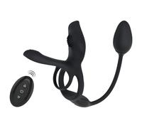 Coup!es Choice RC Multi Function Couples Vibrator Black